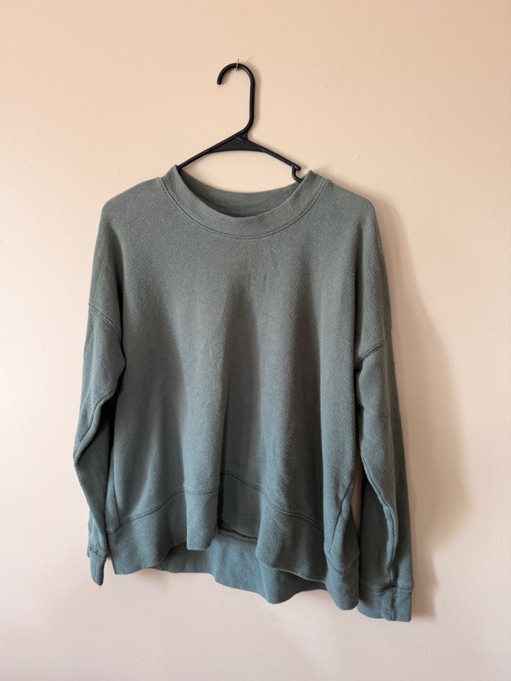 aerie Relaxed Crew Sweatshirt in Sage